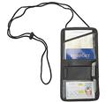 Travelon Leather Identification and Boarding Pass Holder Black