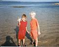 Kids on the beach at Sanur, Bali