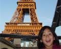 child at the Eiffel Tower, Paris