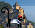 dordogne castle cat