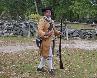 american revolution hartwell tavern musket firing demonstrations