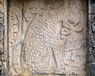 jaguar relief platform of jaguars and eagles chichen itza